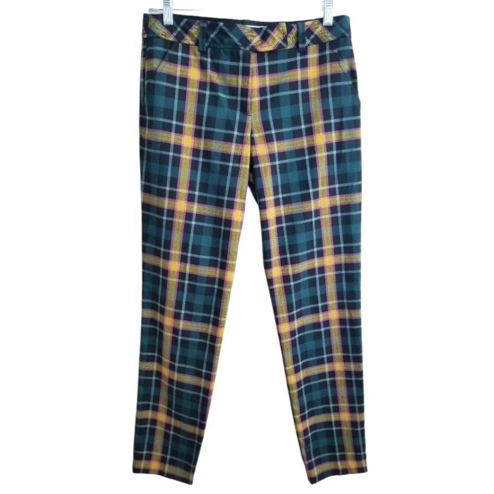 Trina Turk Plaid Trouser Pants